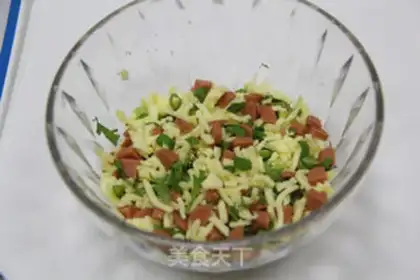 Make Cheese egg ham bag step 7
