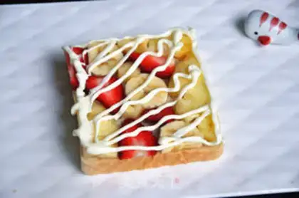 Make Fruit sandwich step 12
