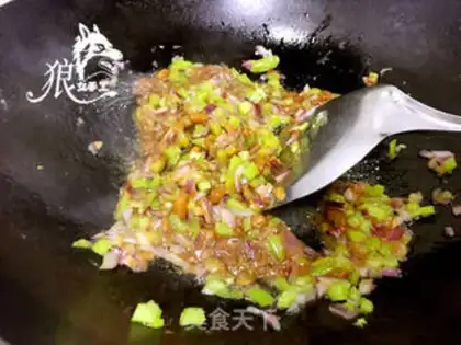 Make Bean sauce and cheese step 6
