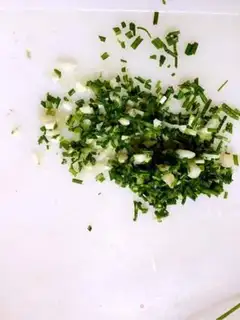 Make Wild onion meatloaf step 1