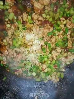 Make The meat and garlic step 6