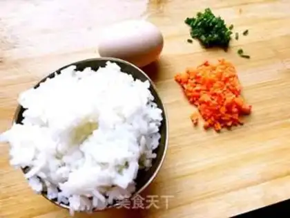 Make Egg fried rice step 0