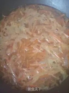 Make Green pepper carrots and pork step 3