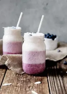 Make Blueberry coconut milkshake step 18