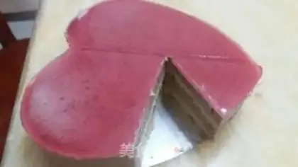Make The red bean porridge mousse cake step 11