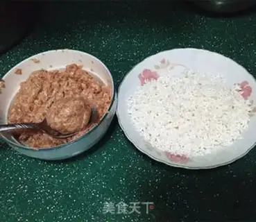 Make Lian Pork Pearlball step 5