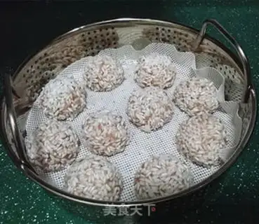 Make Lian Pork Pearlball step 7