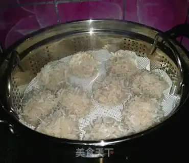 Make Lian Pork Pearlball step 9
