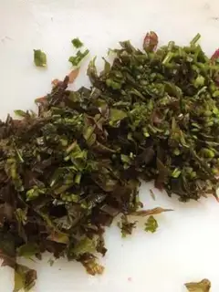 Make The fragrance of the green beans step 1