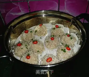 Make Lian Pork Pearlball step 11