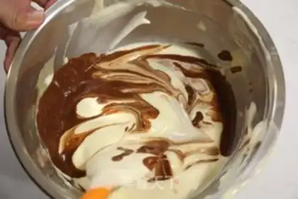 Make Marble marrow cake step 10