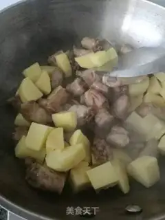Make Potato chicken step 5