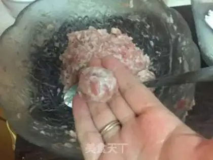 Make Pearl rice balls step 5