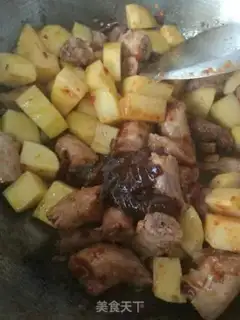 Make Potato chicken step 7