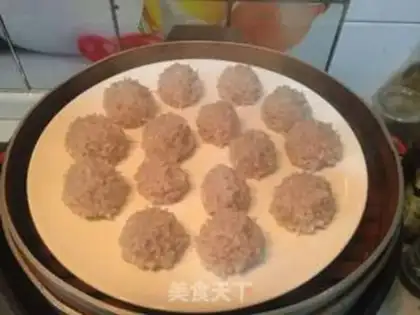 Make Pearl rice balls step 8