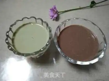 Make Chocolate and tea pudding step 3