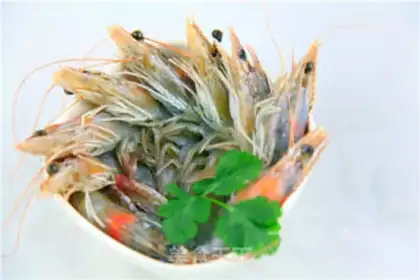 Make Old shrimp man, South American shrimp step 1