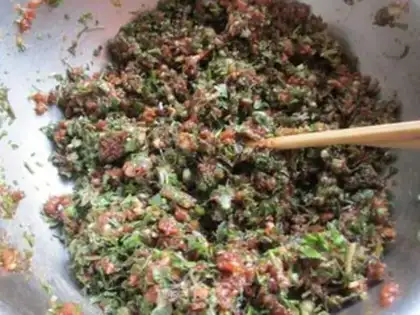 Make The meat dumplings step 4