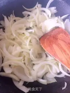 Make Spaghetti mushroom ham step 4