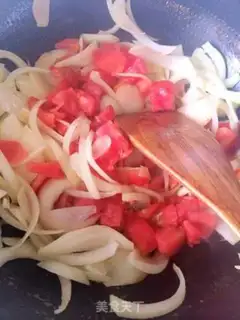 Make Spaghetti mushroom ham step 5
