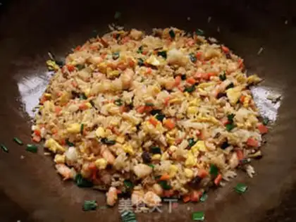 Make Shrimp egg fried rice step 9