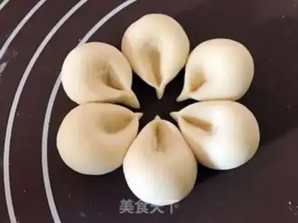 Make Flower buns step 9