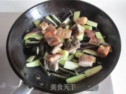 Make Salt fish eggplant step 6
