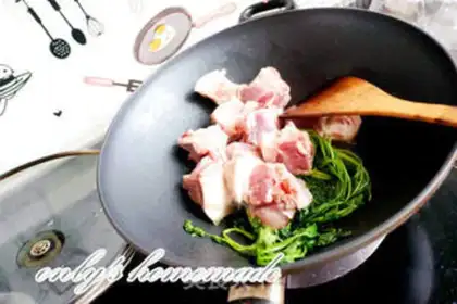 Make Red meat without sauce step 2