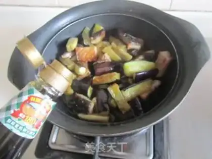 Make Salt fish eggplant step 8