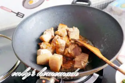 Make Red meat without sauce step 4