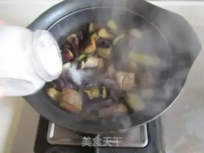 Make Salt fish eggplant step 11