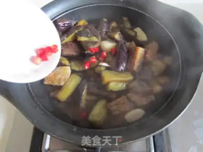 Make Salt fish eggplant step 12