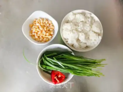 Make Cream corn fried rice step 0