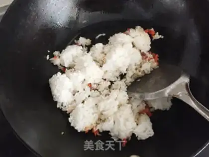 Make Cream corn fried rice step 3