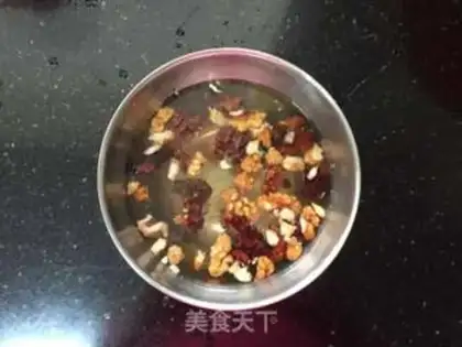 Make Ten cherries with walnuts step 1