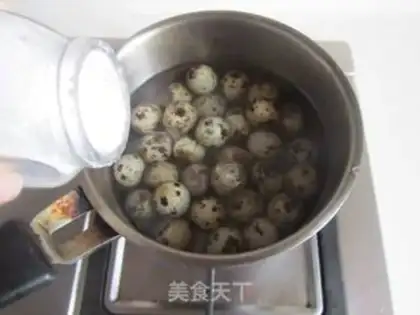 Make Five quail eggs step 0