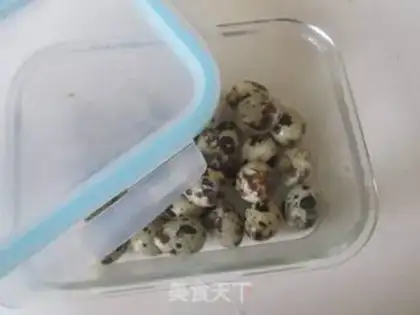 Make Five quail eggs step 2