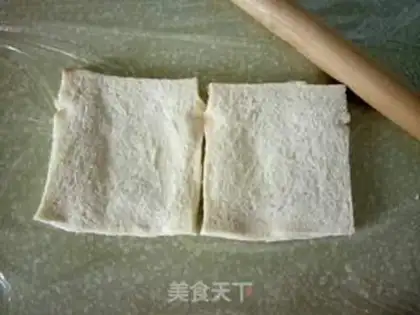 Make Bread egg rolls step 2
