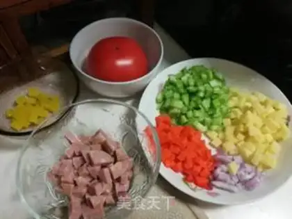 Make Tomato rice step 0