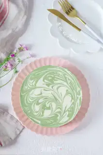 Make Tea marble cheesecake step 16
