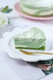 Make Tea marble cheesecake step 18