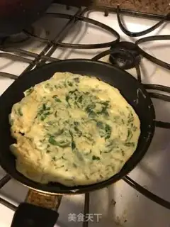 Make Spinach omelet step 4