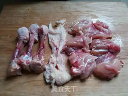 Make Chicken leg of oil step 1