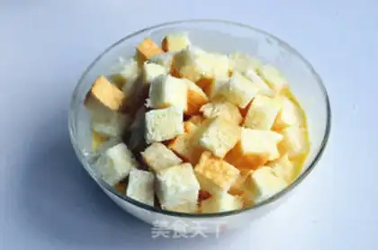 Make Cranberry toast pudding step 5