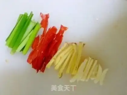 Make Five-coloured saliva step 1