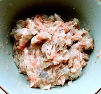 Make Shrimpballs from the sauerkraut step 5