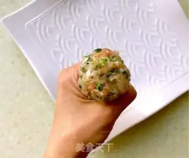 Make Shrimpballs from the sauerkraut step 7