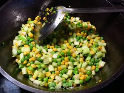 Make Meat and vegetable grains step 2