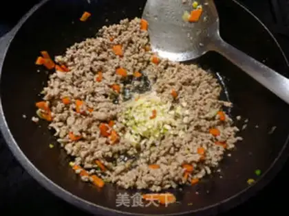 Make Meat and vegetable grains step 4
