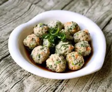 Make Shrimpballs from the sauerkraut step 11